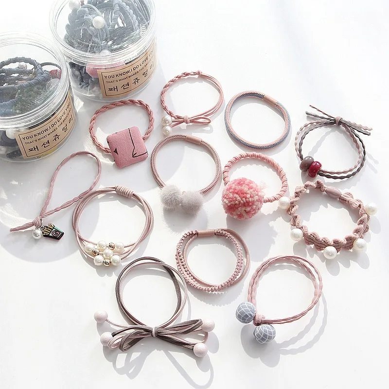 Оптовая продажа 12 шт./лот повязка для волос девочек красочные милые эластичные