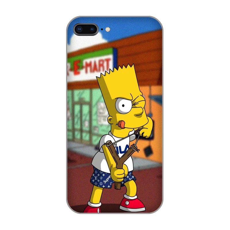 Homer J.Simpson Bart Simpson Fundas Soft TPU Phone back Cover Case for iphone 4 5 5s se 6 6s 8 plus 7 Plus X XR XS MAX shell |