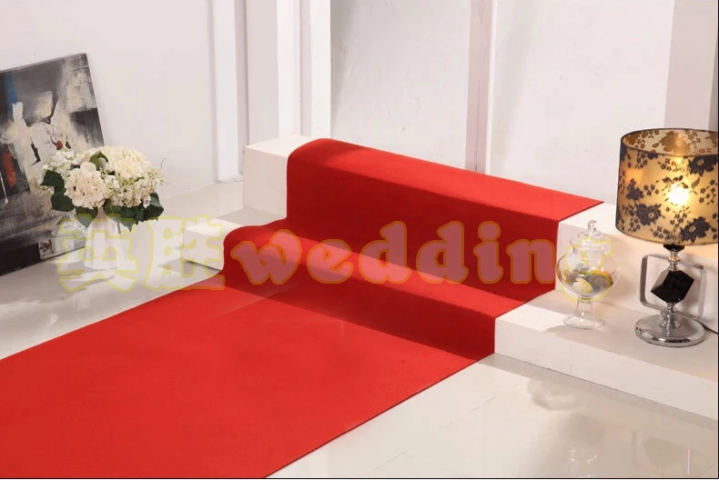 

Luxury Wedding decoration Red Wedding Carpet Runner 1 meter width 20 meter length wedding party decoration supply wedding aisle