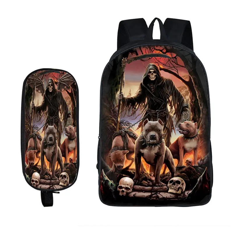 Рюкзак Rock Cold Skull, школьная сумка в стиле аниме, Мультяшные рюкзаки, Детская мода, рюкзак для ноутбука, рюкзак для путешествий для мальчиков-подростков