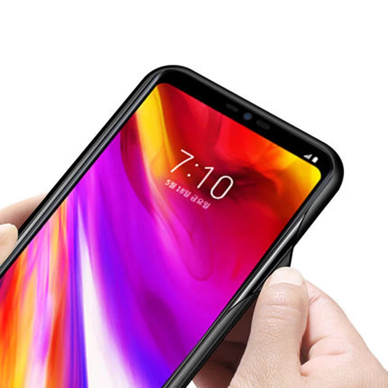 Чехол из закаленного стекла для LG G7 чехол ThinQ мягкая силиконовая рамка жесткая