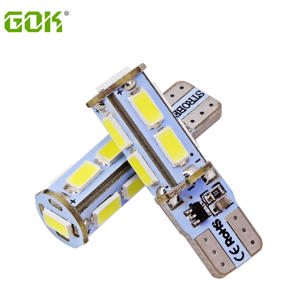 100 шт./лот T10 светодиодная стробоскопическая вспышка ing W5W 9SMD led 5630 5730 t10 9