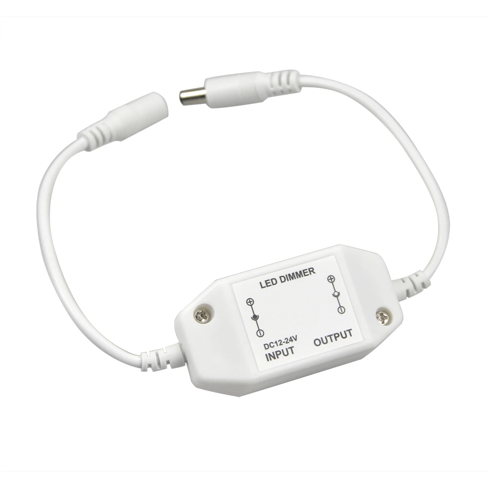 DC12V 24V мини переключатель яркости LED диммер контроллер для 3528 5050 5630 одноцветная