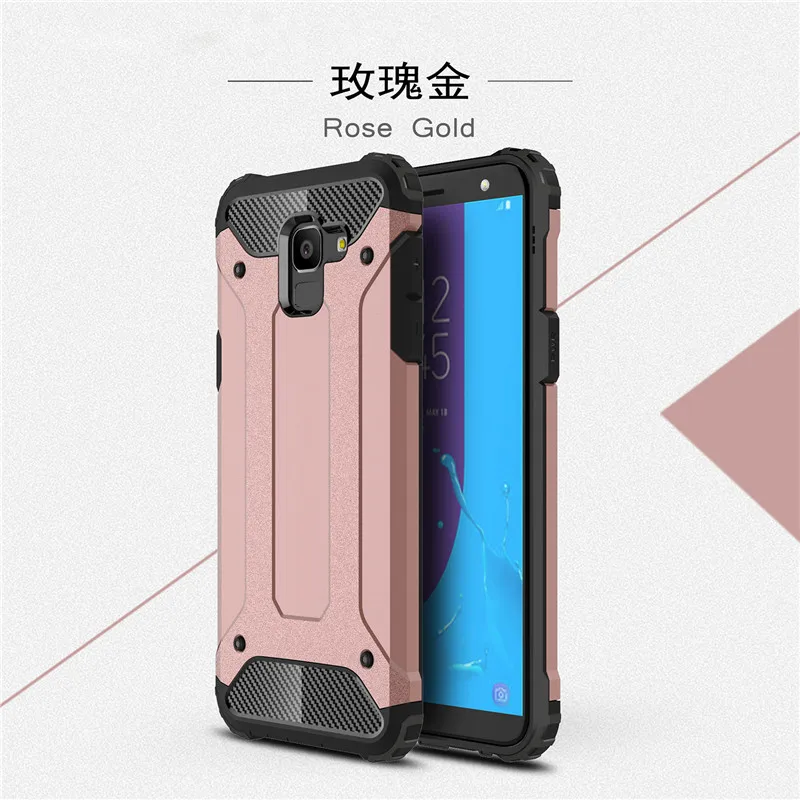 Армированный чехол для телефона для samsung Galaxy J7 Neo MAX J3 J5 Grand Prime J4 J6 A6 A8 плюс A3 A5 A7 жесткий чехол-накладка из поликарбоната и термополиуретана чехол-накладка