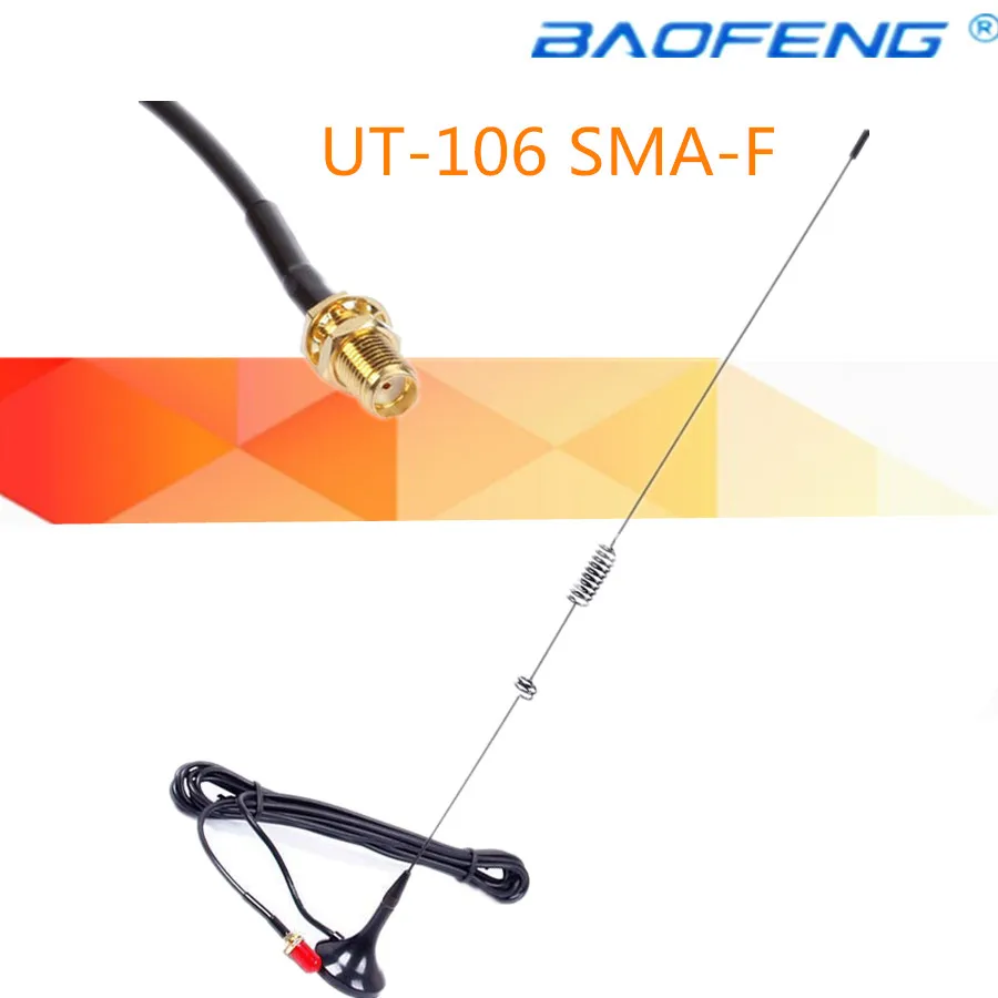2pcsHF антенна Nagoya UT 106UV транспортных средствах автомобильная для Baofeng 888S UV 5R