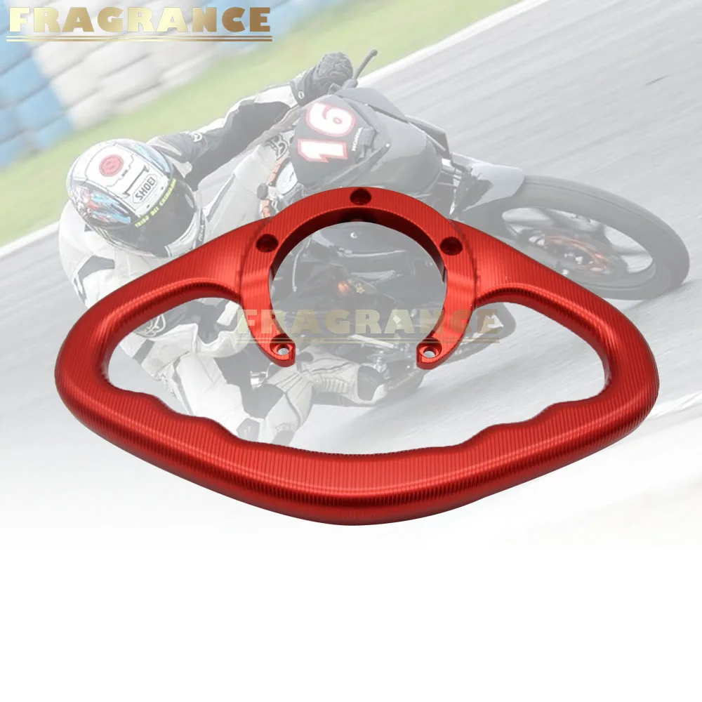 Красный Для Yamaha FJR1300 FJR 1300 2003- 2012 2013 мотоцикл пассажирских рукоятки рукоятка бак поручень, ручка подлокотник - Цвет: Красный