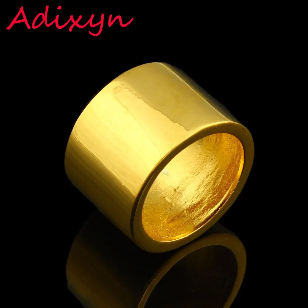 Золотое кольцо для женщин и мужчин золотого цвета ширина 12 мм кольца элегантно