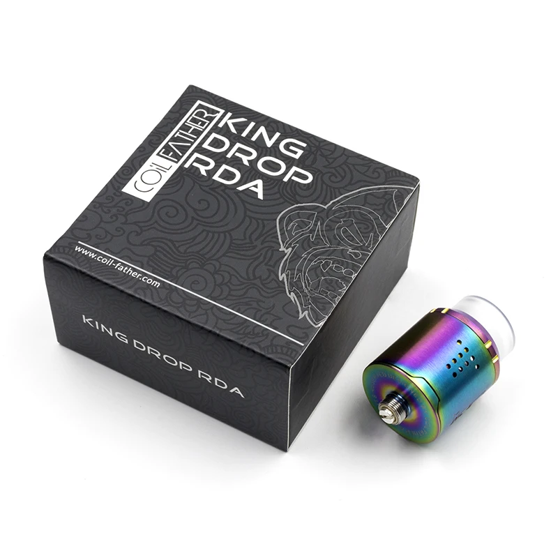 Coil Father King Drop RDA Atomizer Tank 24mm Diameter with 810 Drip Tips For Vape Box Mod Electronic Cigarette Hookah | Электроника