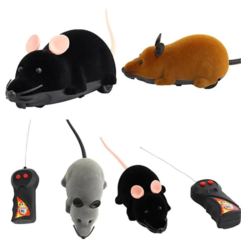 Игрушки для животных смешной RC беспроводной пульт дистанционного управления Крыса Мышь игрушка для кота собаки домашнего животного
