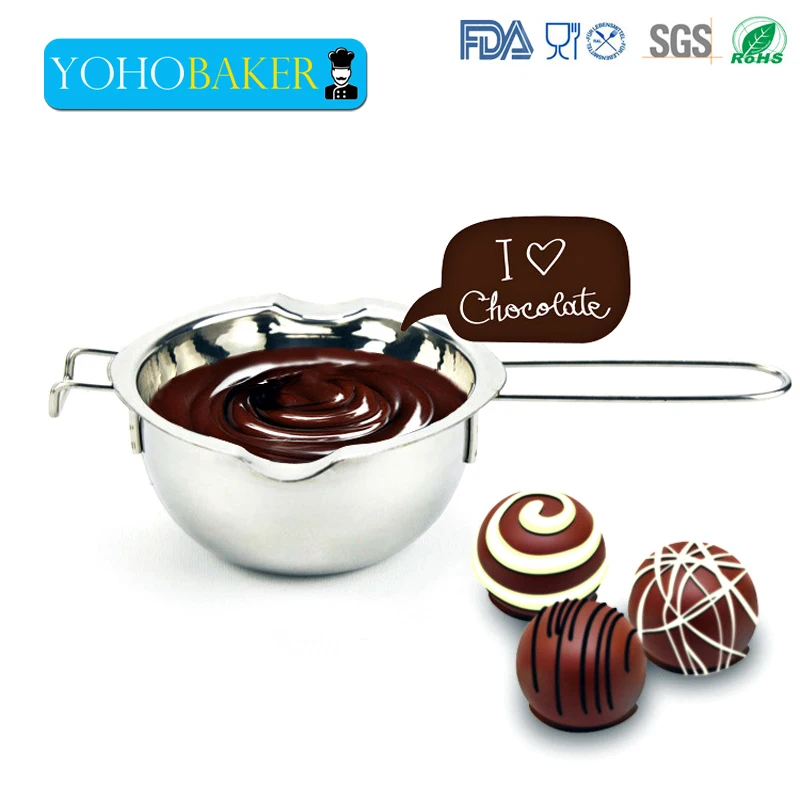 Кастрюля для шоколада из нержавеющей стали|baking tools for cakes|chocolate melting potmelting pot |