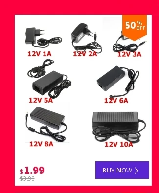 Светодиодный Питание 12V 1A 2A 3A 5A драйвер адаптера переменного тока 100~ 240V трансформатор EU US вилка с 24key ИК-пульт дистанционного управления и разъемом для плавательного бассейна