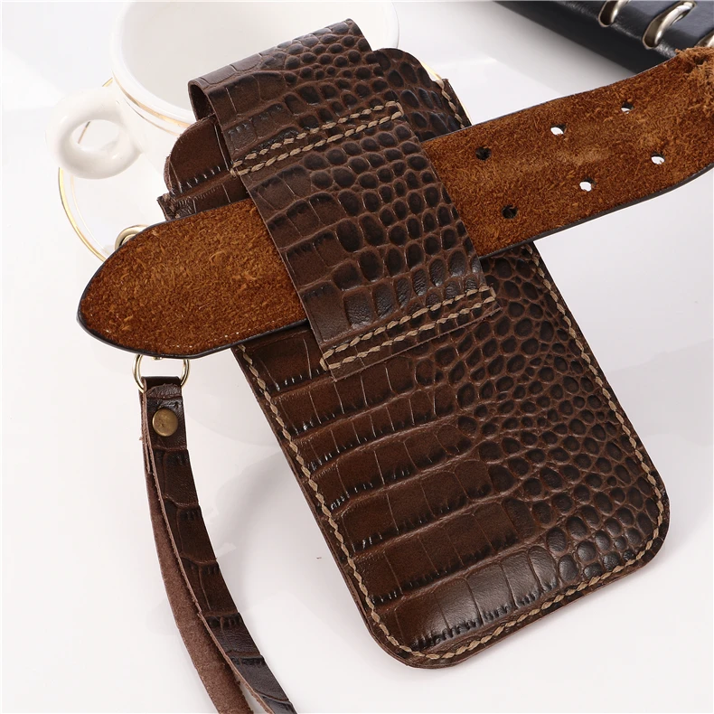 for Motorola Moto E6 Belt Clip Holster Case Huawei P Smart Z Cover Genuine Leather Waist Bag Coque Doogee X90L X90 iLA 8X | Мобильные