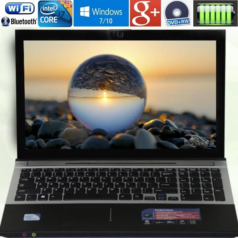 4 ГБ ОЗУ + 120 SSD 15 6 &quotIntel Core i7 ноутбук ПК большой DVD металлический корпус AZERTY итальянская испанская Русская