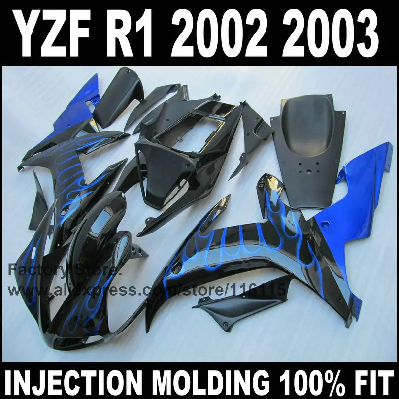 Комплекты обтекателей полной литьевой формы для YAMAHA YZF R1 2002 2003 02 03 Обтекатели из