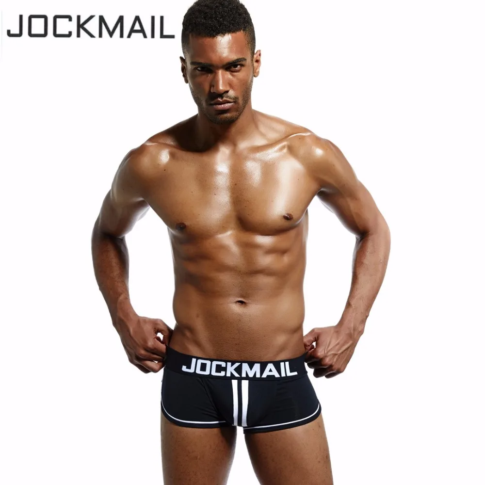 JOCKMAIL, мужское нижнее белье с открытой спиной, бандаж, сексуальные трусики для Сисси, трусы-боксеры без нижней части, шорты, хлопок, открытая спина, ягодицы, Гей Нижнее белье