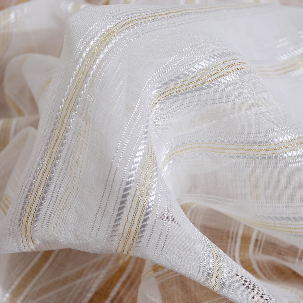 DSinterior полосатая тюль занавес для окон кухни или спальни гостиной | Дом и сад