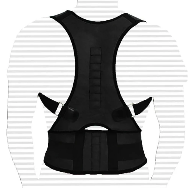 Магнитный Корректор осанки белый черный жилет Ортопедический Корсет Для Спины