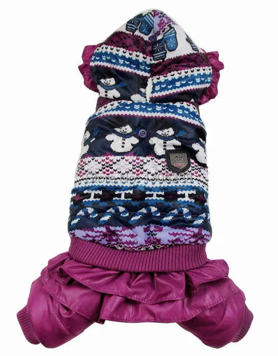 Роскошные домашние питомцы с фиолетовым снеговиком и подкладкой из пузырьков