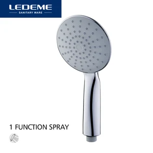 Лейка для душа LEDEME, лейка для ванной комнаты, Классическая хромированная ручная Лейка высокого давления M07