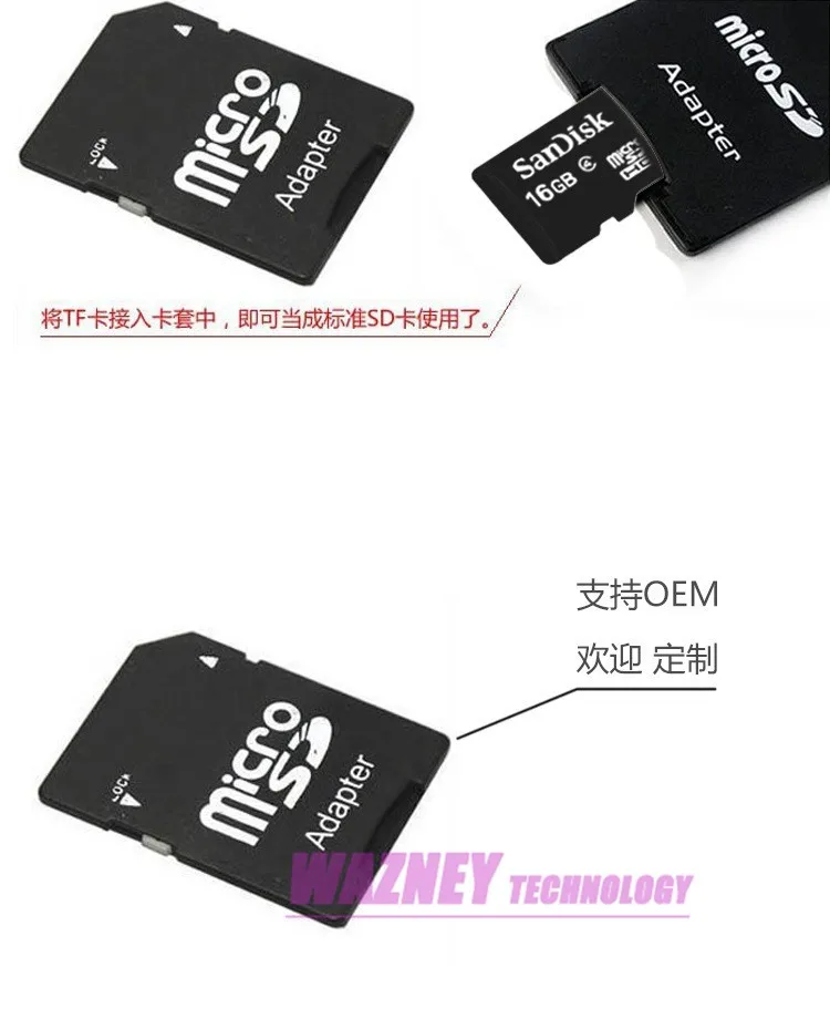5000 шт./лот Флэшка MicroSD TF/MicroSD карта памяти адаптер SD адаптер высокого качества