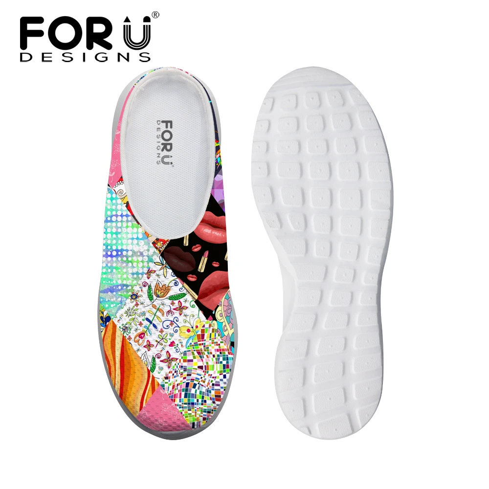 FORUDESIGNS/женские летние сандалии в стиле пэчворк Модные женские пляжные шлепанцы