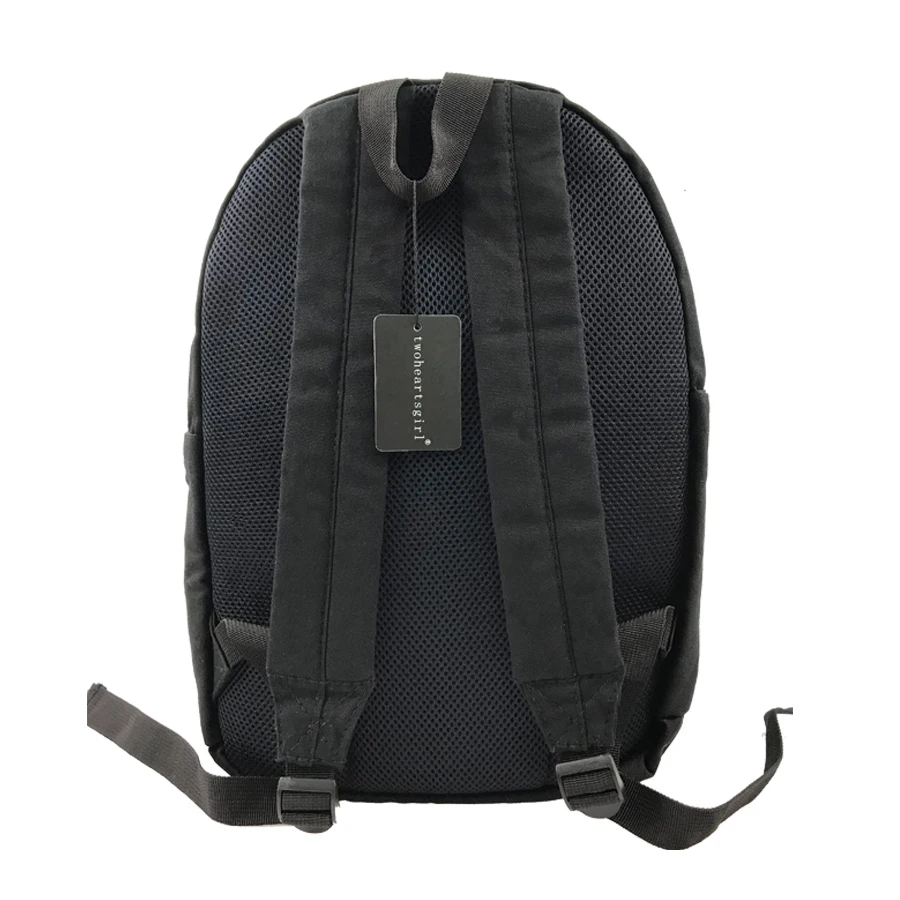 

TWOHEARTSGIRL Classic Wolf 3D Printing Canvas Backpack Boys Cool School Student Back Bag Travel Rucksack Bagpacks Street Escolar