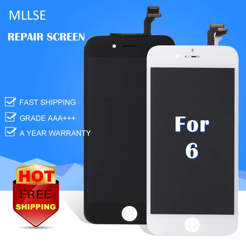 Сменный ЖК экран для iPhone 4/5/6G/6 Plus/6/6S сенсорный ремонта стекла умный мобильный