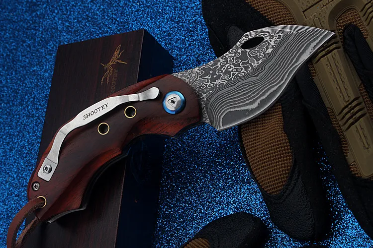 Новинка 2021 бесплатная доставка складной нож из дамасской стали для природы