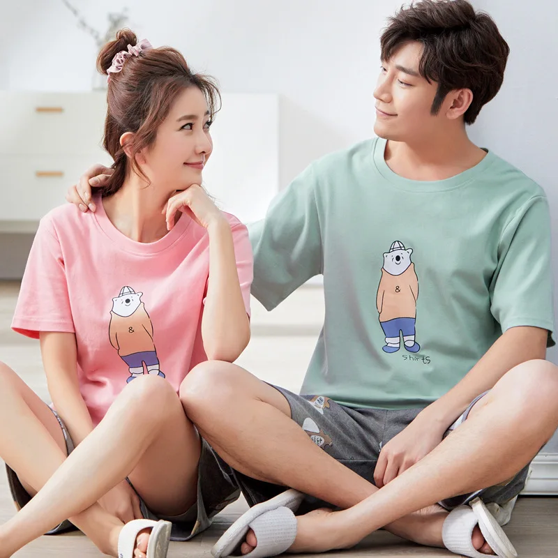 Мужской пижамный комплект короткие штаны одежда для отдыха с короткими рукавами