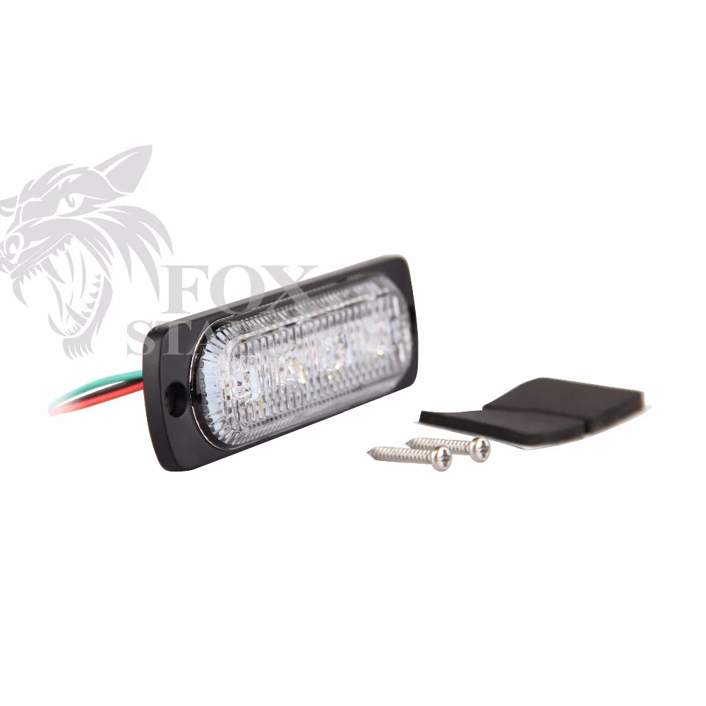 Супер яркий желтый и белый 4-ВОДИТЬ Автомобиль Грузовик Ван сбоку Strobe Light