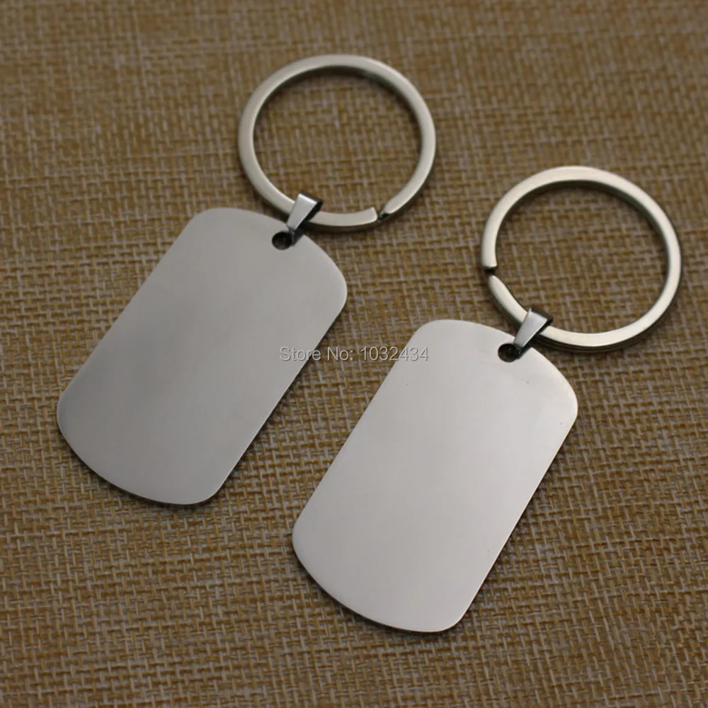 

50pcs/lot Blank Round Rectangle Key Chain DIY Promotion key Chains Key Tag Promotional Gift