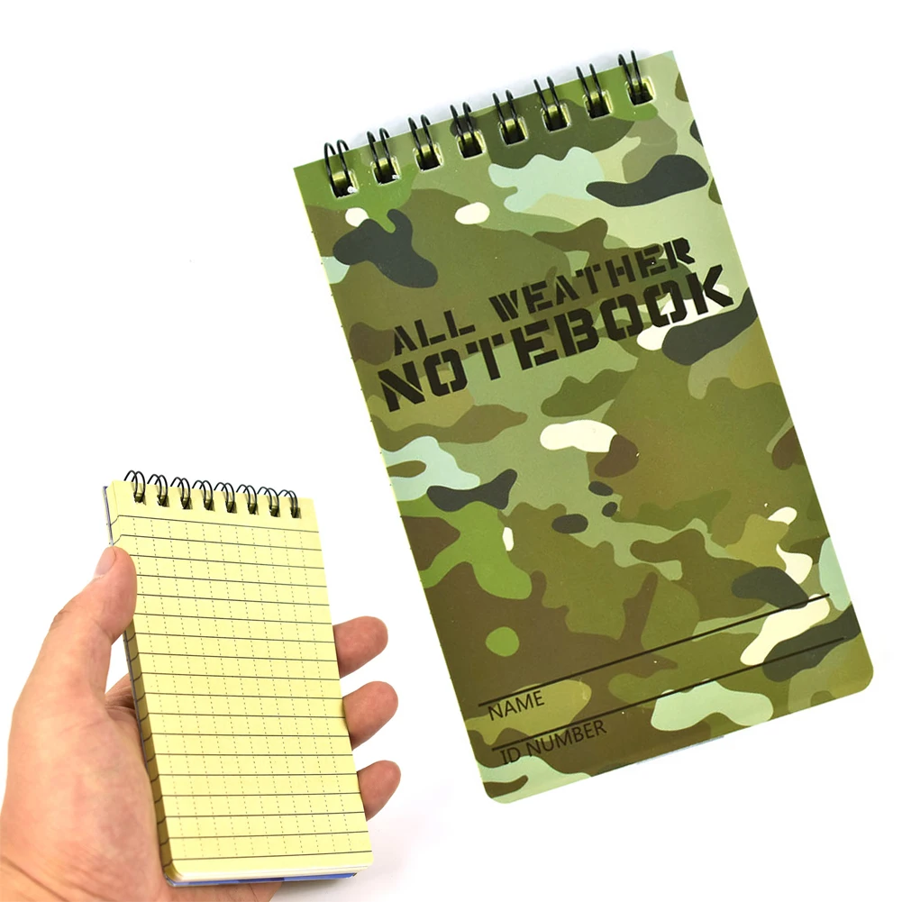 Tactical Note Book All-Weather All Weather Notebook Waterproof Writing Paper in Rain | Канцтовары для офиса и дома