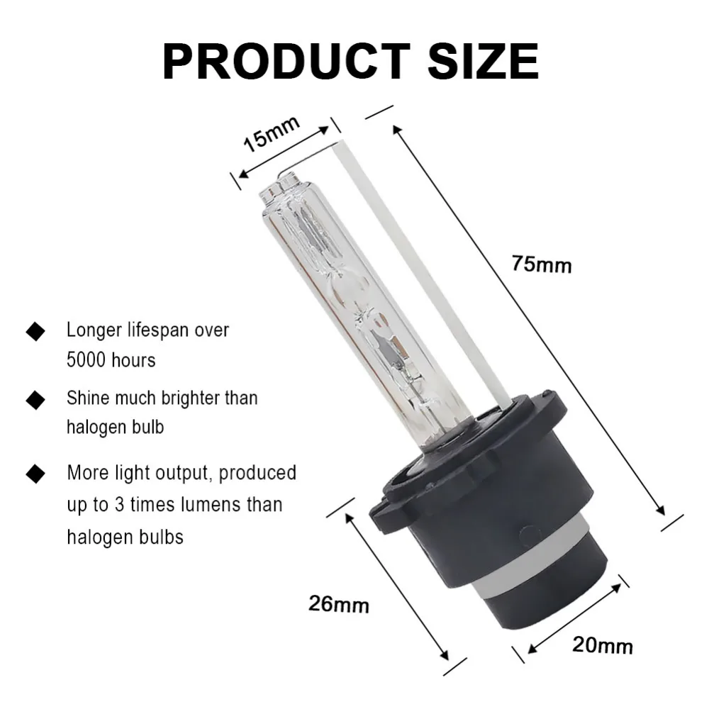 2 шт 55 W D2S ксеноновая лампа 4300 k 5000 6000 8000 Ксеноновые D2C HID балласта Замена Авто свет