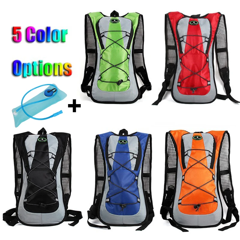 

Outdoor Cycling 2L Water Bag + 5L Bicycle Hydration Backpacks Rainproof Rucksack Mtb Bags Bike Accessories Bolsas Bisiklet