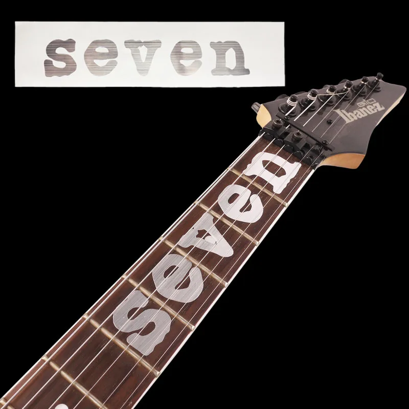Наклейка SEVEN Guitar Fretboard с инкрустацией наклейка на шею серебряная Mick Thomson MTM1 Stikers