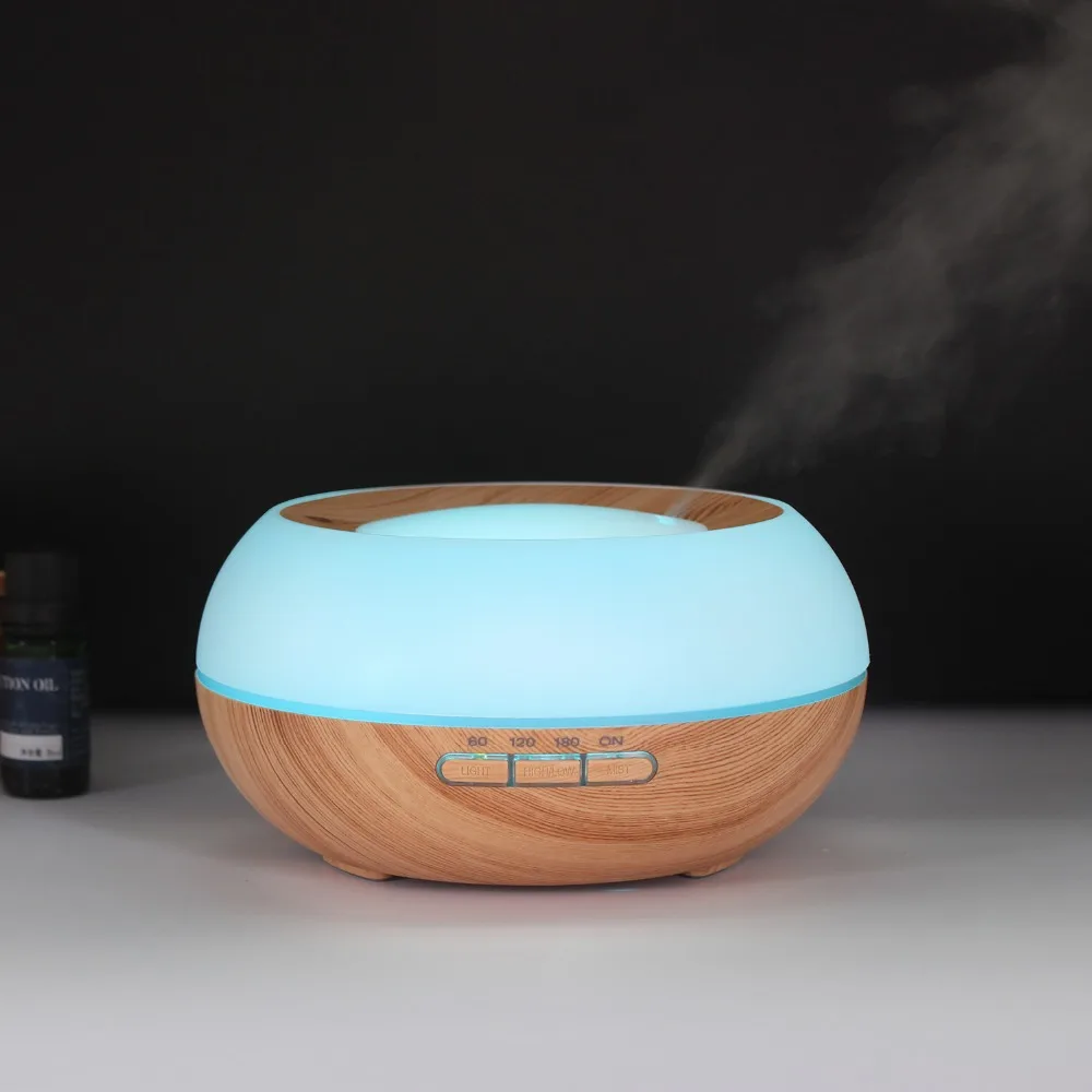 

300ML Wood Grain Aroma Diffuser 3 Gears Timing Aromatherapy Essential Oil Diffuser Home Office Spa Yoga Air Humidifier