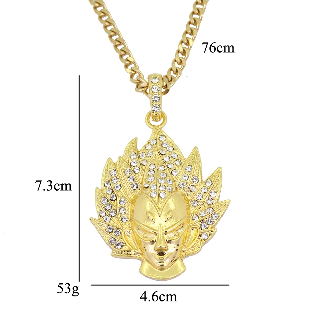 2018 New Hip Hop Men Women Cartoon Anime Character Pendant Necklace Jewelry 5mm 30inch Stainless Steel Cuban Chain | Украшения и