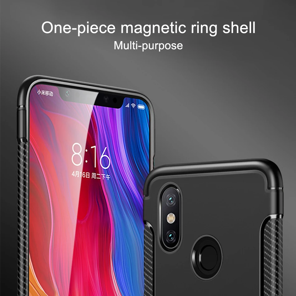 Магнитный чехол для Xiaomi mi 9 se mi 8 max 3, Роскошный чехол с кольцом, чехол для мобильного телефона s для Xiao mi Red mi note 5, 6, 7 Pro, 4x, чехол