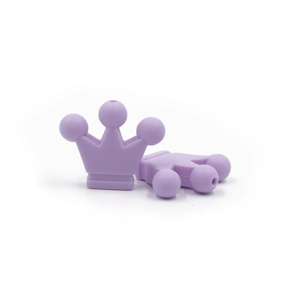 Lilac 50 шт. Бабочка Перл Силиконовые Зубные бусины 3 см детский аксессуар для прорезывания зубов игрушки DIY силиконовые бусины BPA бесплатно Mordedor Silicona Beb - Цвет: Lilac
