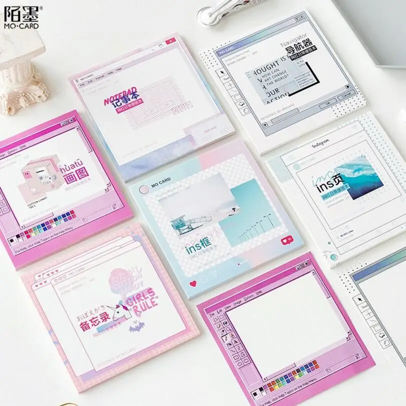 Канцелярские товары Kawaii 30 листов в партии компьютерный блокнот стиле Ins для