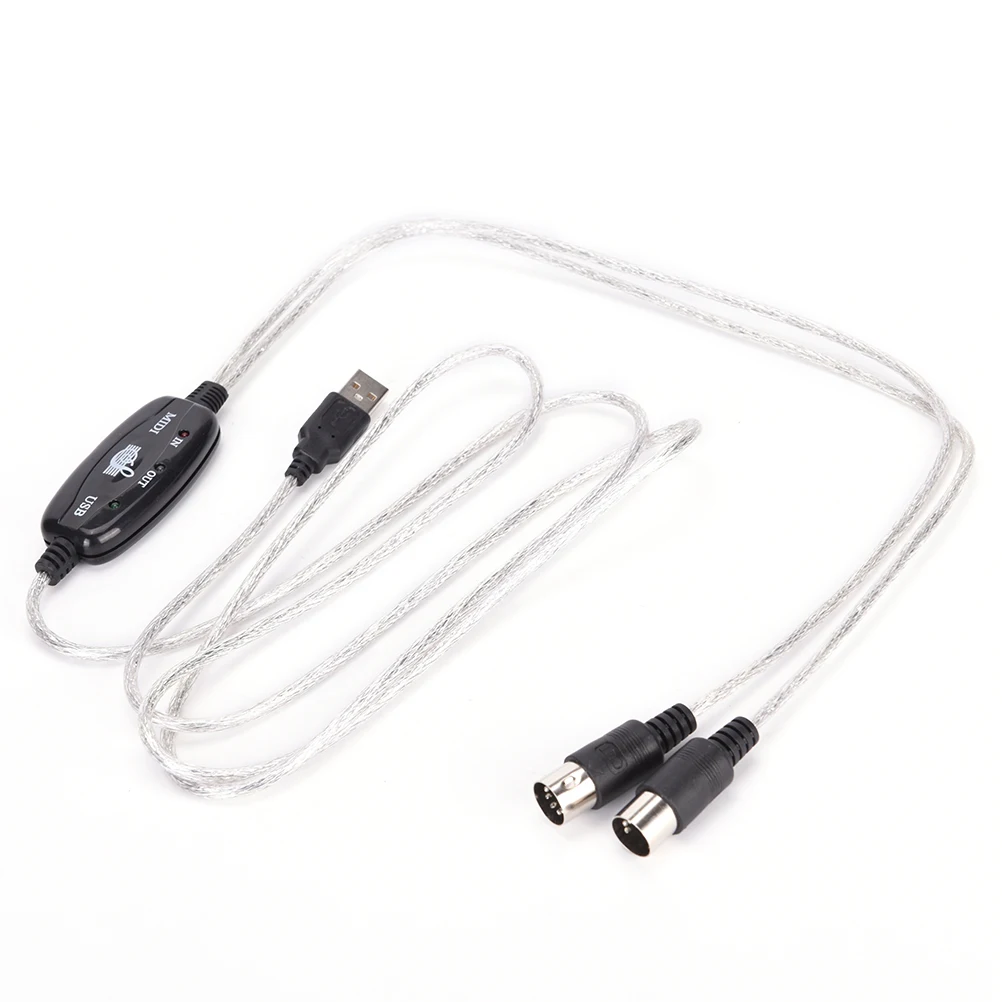 Кабель переходник для клавиатуры к ПК USB MIDI кабель музыкальной клавиатуре шнур 16
