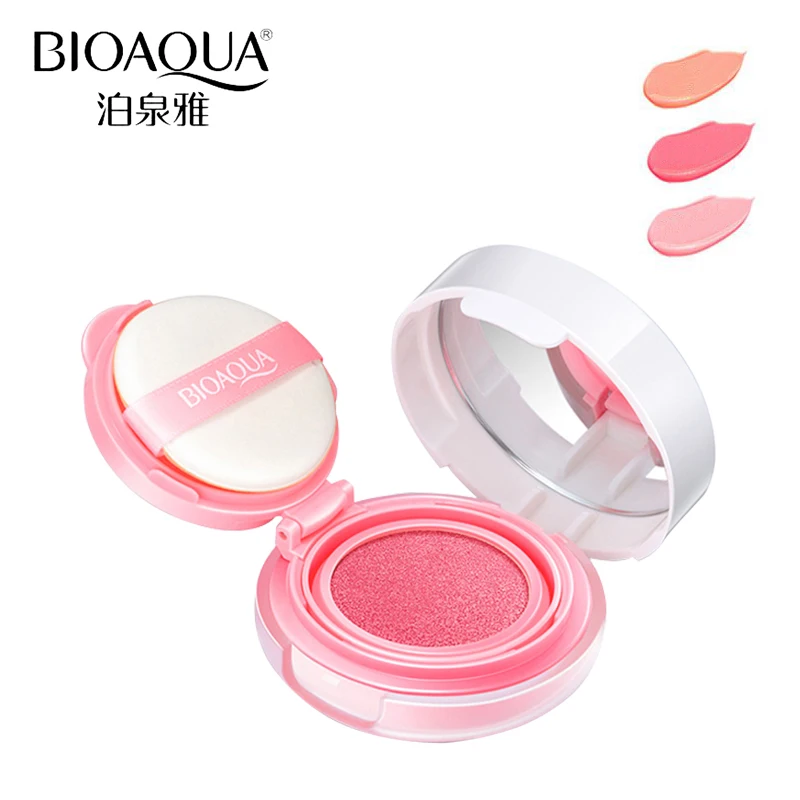 BIOAQUA брендовая искусственная Подушка Blusher палитра макияж Минеральные Румяна