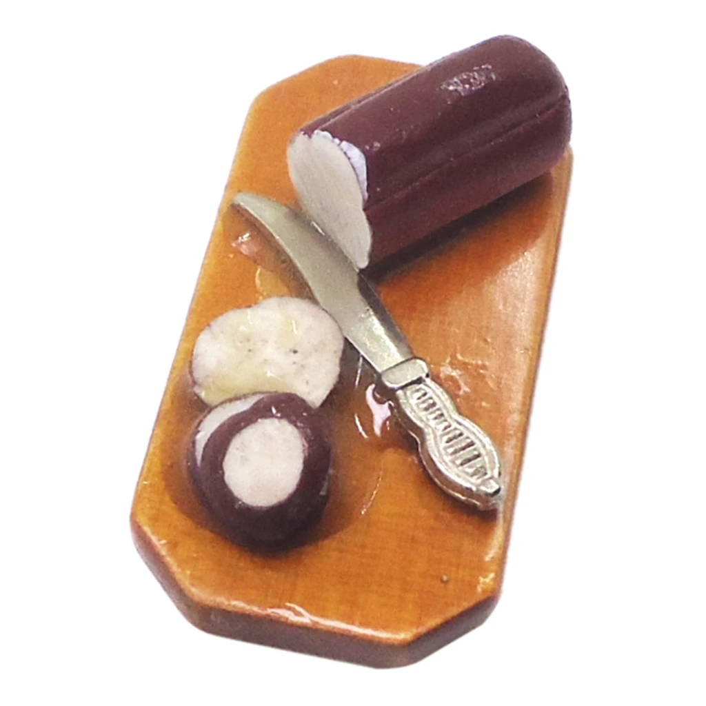 

Dollhouse Kitchen Cutting Boards Miniatures Food Toy For 1/12 Dolls House Dinning Room Life Scene Decoration Ornament