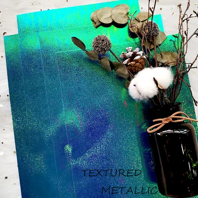 Лазер A4 павлиний зеленый металлический картон бумажный пакет для рукоделия