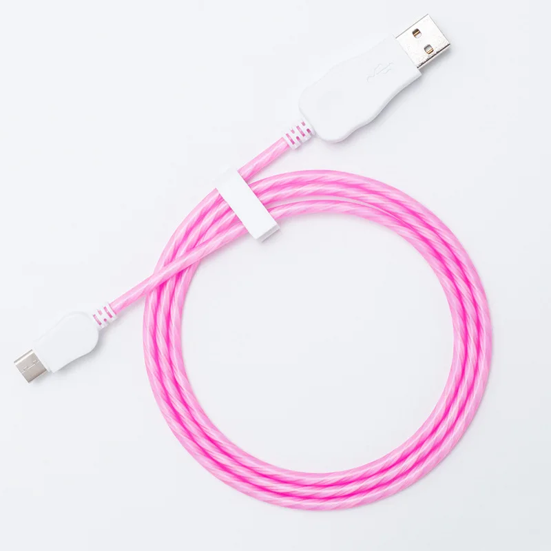 Summerfish 3A светодиодный светящийся течет usb-шнур для Зарядное устройство mi женские низкие Туфли зарядка через USB кабель для huawei Honor samsung Xiaomi mi oppo vivo быстрой зарядки кабель