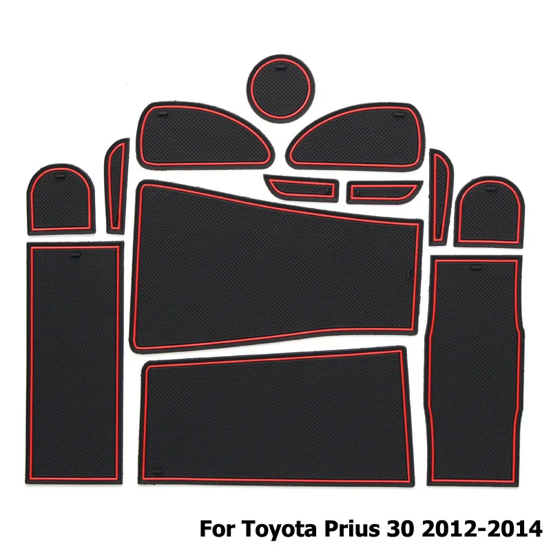 Высокое качество 13 шт./компл. дверной коврик для Toyota Prius 30 2012 2014 автомобильные