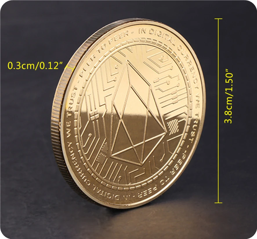 Валюта грейпфрута Виртуальная металлическая памятная монета EOS экспортная