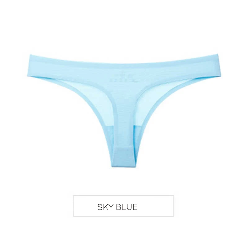 Sky Blue 17 цветов, летний женский купальник, Бразильское бикини, нижнее белье, стринги, трусы, купальный костюм, бесшовные бикини - Цвет: Sky Blue
