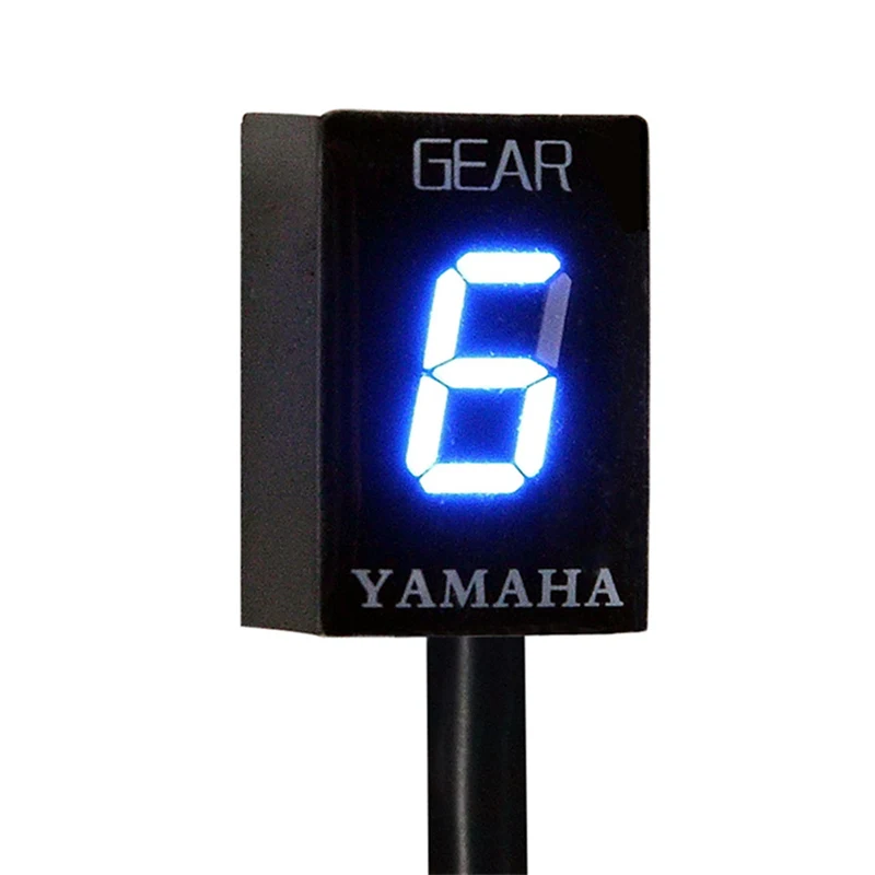 Gear display-Blue Шестерни индикатор для YAMAHA YZF R1 YZF R6 R6S FZH150 FZN150 Xt660 Fz 16 FZ S FZ1 XVS950A Midnight Star FZ8 FZ6R XV1900a обновления - Цвет: Gear display-Blue