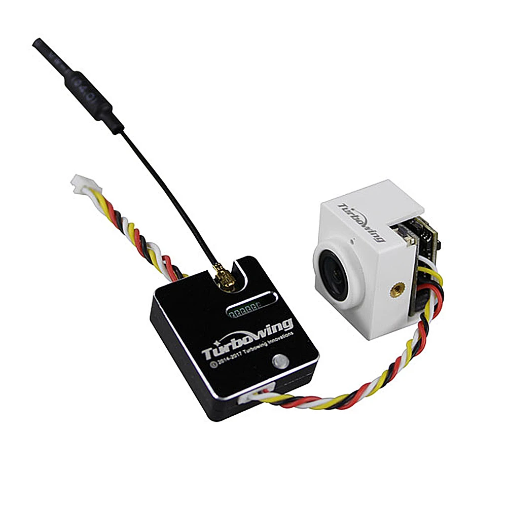 Видеопередатчик TURBOWING TX1769 5 8 ГГц 25/200 мВт + видеокамера CYCLOPS V3 TV17621 720P DVR для FPV